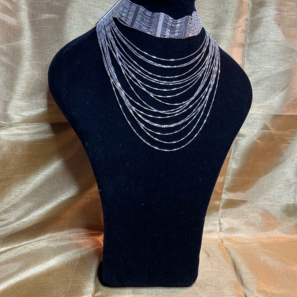Natasha layered choker necklace - Picture 4 of 12
